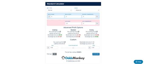 oddsmonkey calc|matched betting calculator oddsmonkey.